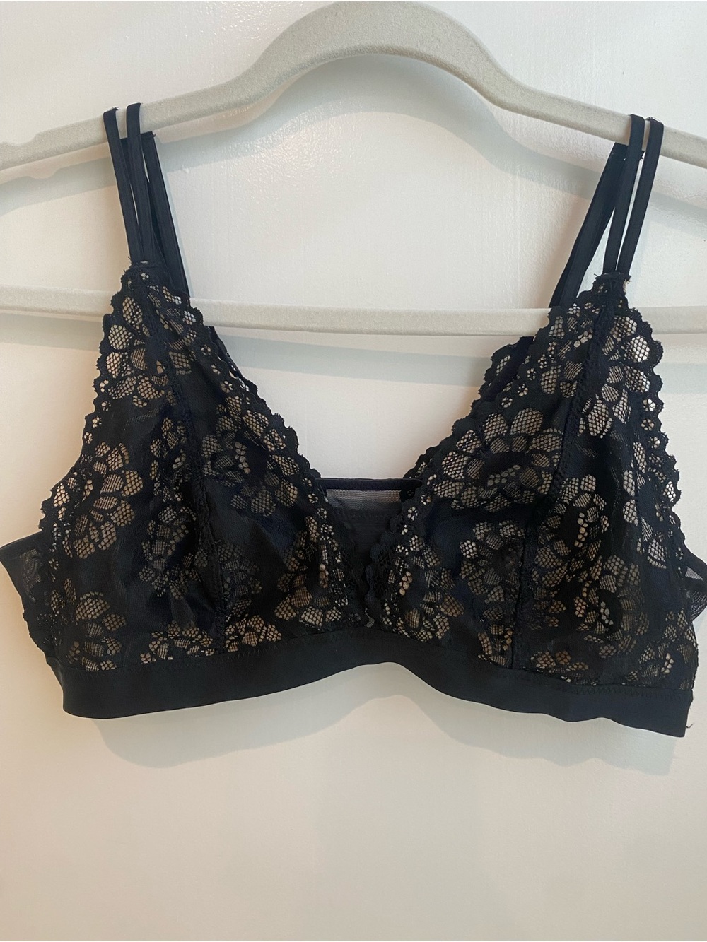 Aerie Bralette Black Lace Medium